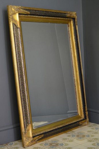 Item 4 - large gilt and paper design mirror